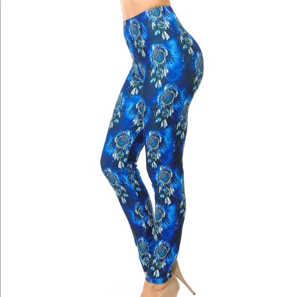 Last 1‼️Dream Catchers Soft Blue Galaxy Leggings - Picture 6 of 7